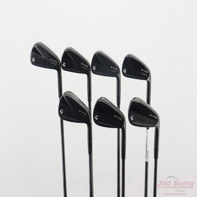 TaylorMade 2023 P770 Black Iron Set 4-PW FST KBS Tour Custom Black Steel Stiff Right Handed +3/4"