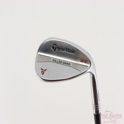 TaylorMade Milled Grind Satin Chrome Wedge Lob LW 58° 11 Deg Bounce SB True Temper Dynamic Gold Steel Wedge Flex Right Handed 35.0in