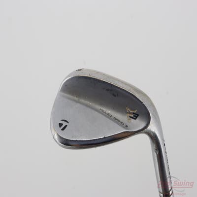 TaylorMade Milled Grind 3 Raw Chrome Wedge Lob LW 58° 11 Deg Bounce SB Dynamic Gold Tour Issue S200 Steel Stiff Right Handed 35.0in