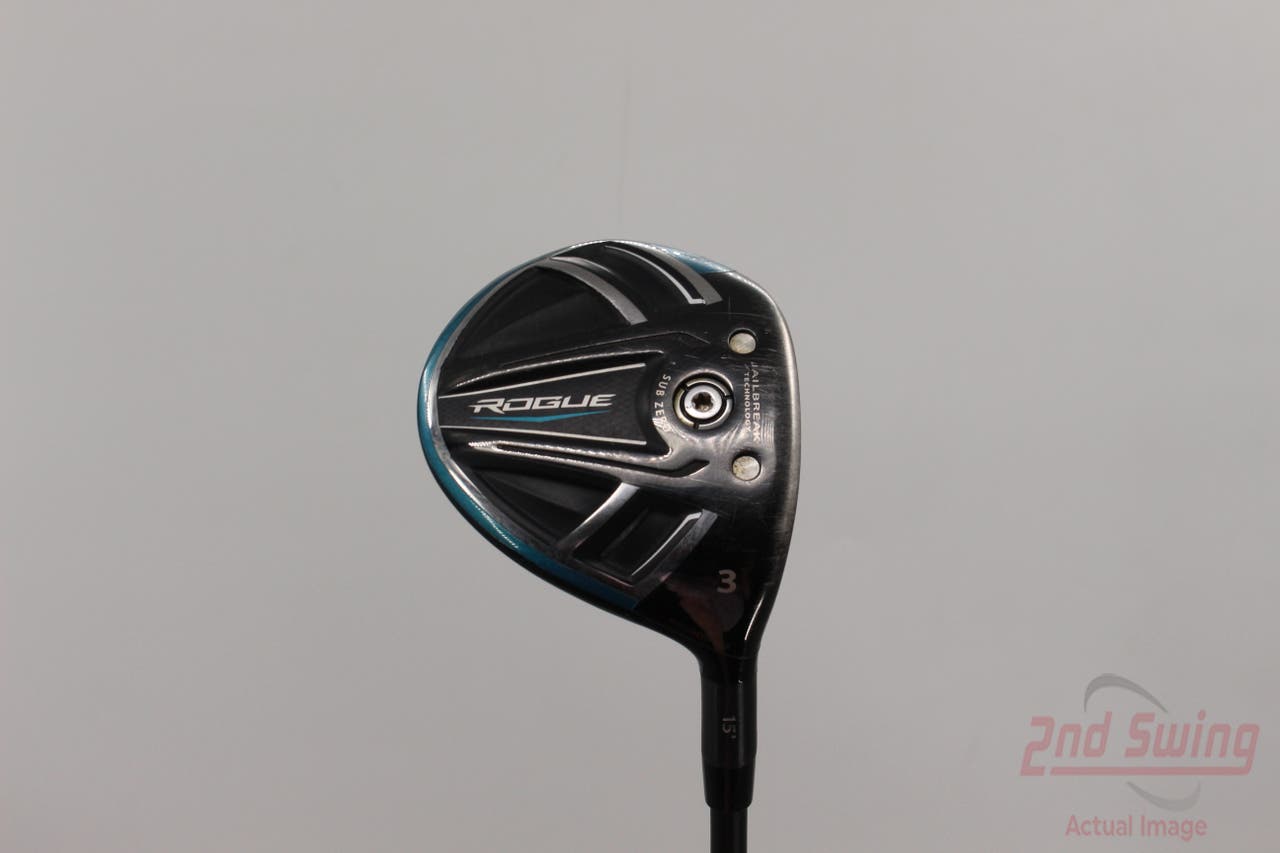 Callaway Rogue Sub Zero Fairway Wood 3 Wood 3W 15° Project X HZRDUS Yellow 75 6.0 Graphite Stiff Right Handed 43.25in