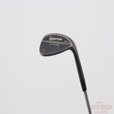 TaylorMade Milled Grind Black Wedge Sand SW 56° 9 Deg Bounce LB Stock Steel Shaft Steel Wedge Flex Right Handed 35.25in