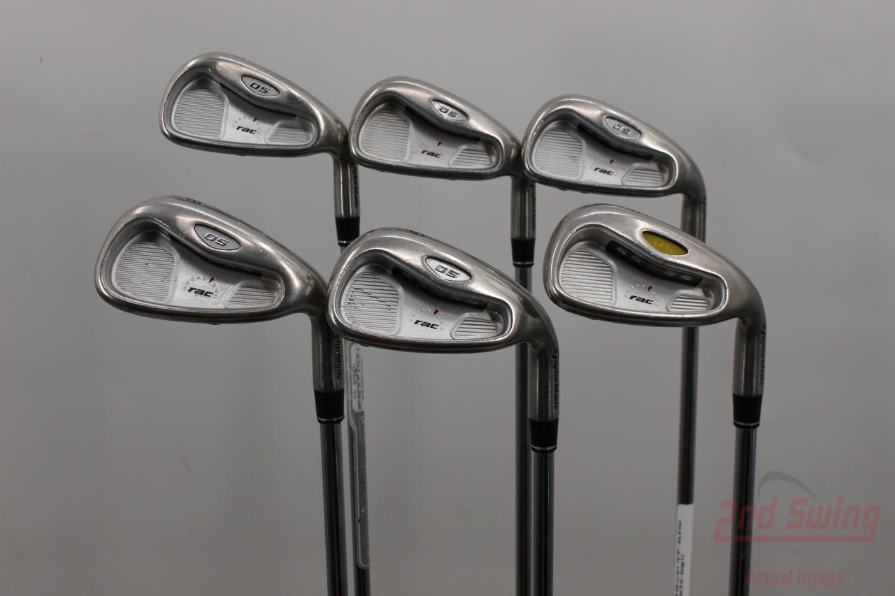 TaylorMade Rac OS 2005 Iron Set 5-PW TM T-Step 90 Steel Regular Right Handed 38.0in