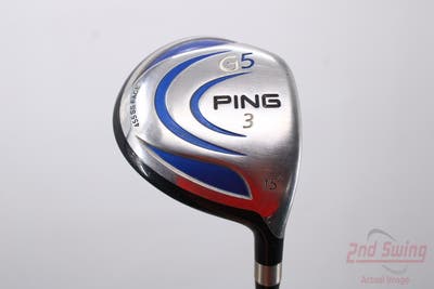 Ping G5 Fairway Wood 3 Wood 3W 15° Grafalloy ProLaunch Blue 75 Graphite Regular Right Handed 43.0in
