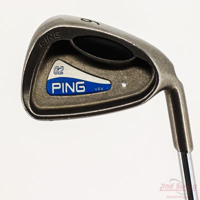 Ping G2 Single Iron 6 Iron Stock Steel Shaft Steel Regular Right Handed Silver Dot 38.75in