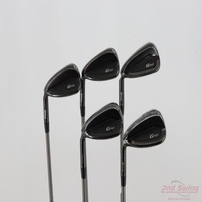 Ping G710 Iron Set 7-PW AW Aerotech SteelFiber fc70 Graphite Senior Left Handed Black Dot +3/4"
