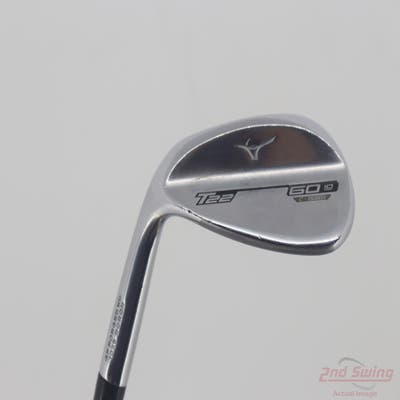 Mizuno T22 Satin Chrome Wedge Lob LW 60° 10 Deg Bounce C Grind Dynamic Gold Tour Issue S400 Steel Stiff Left Handed 35.5in