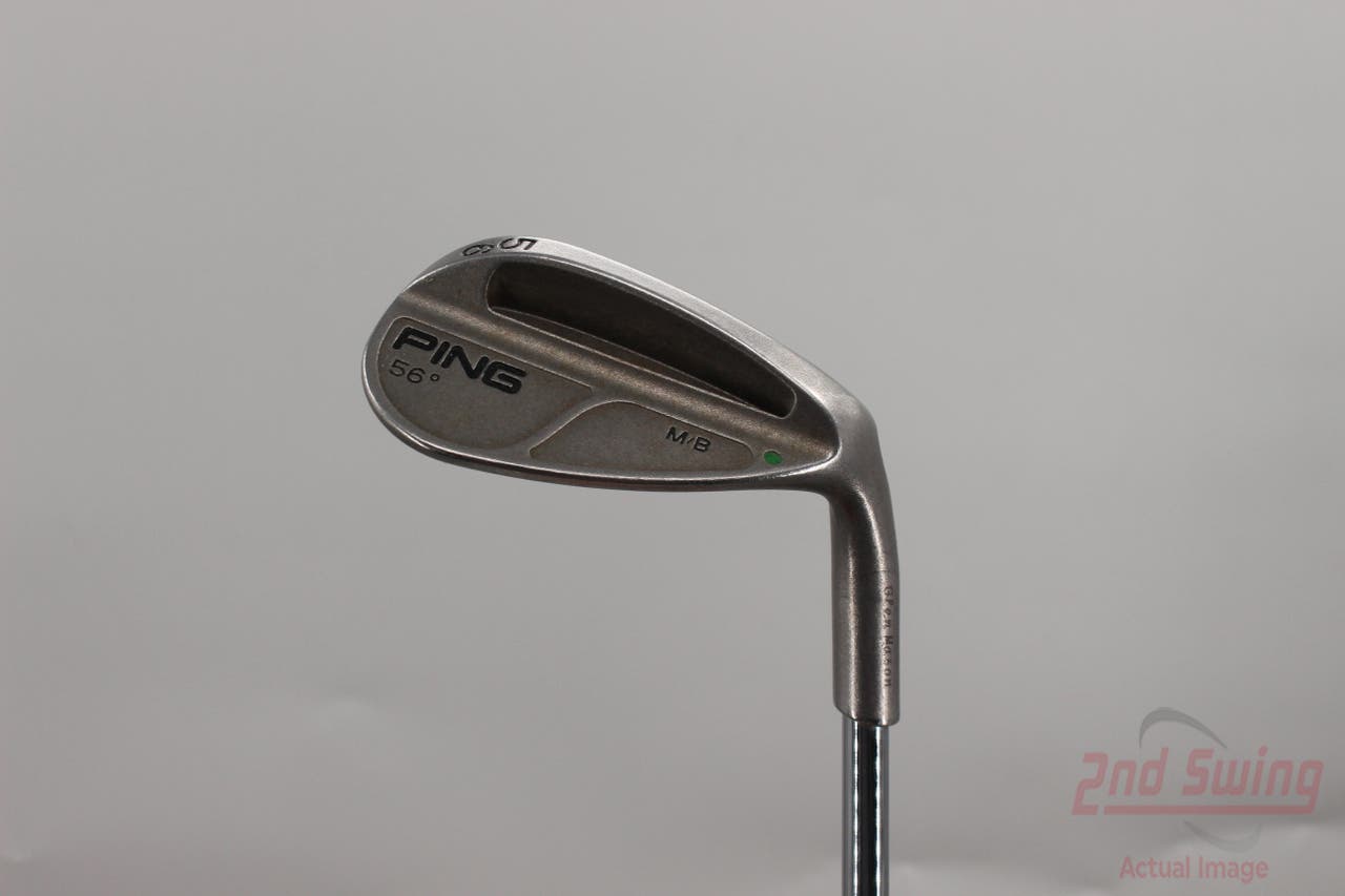 Ping MB Wedge Sand SW 56° Stock Steel Shaft Steel Stiff Right Handed Green Dot 35.25in