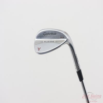 TaylorMade Milled Grind Satin Chrome Wedge Lob LW 60° 10 Deg Bounce SB True Temper Dynamic Gold Steel Wedge Flex Right Handed 35.25in