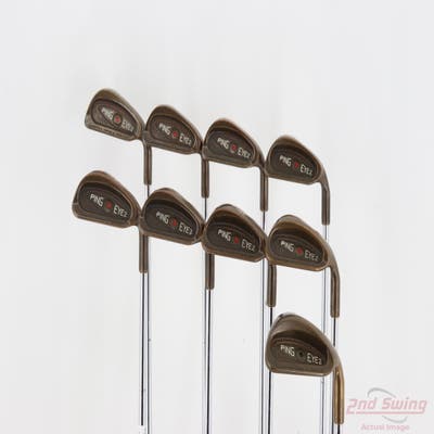 Ping Eye 2 Beryllium Copper Iron Set 3-PW SW Stock Steel Shaft Steel Stiff Right Handed Red dot +1/4"