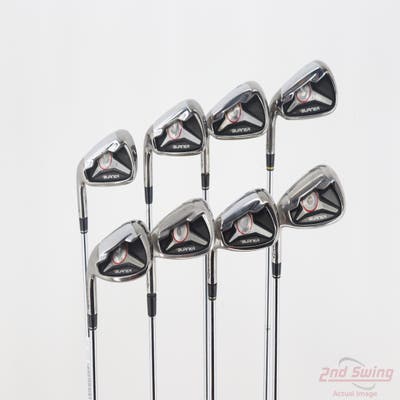TaylorMade 2009 Burner Iron Set 4-PW SW TM Burner 2.0 85 Steel Stiff Left Handed +1/2"