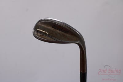 Cleveland RTX ZipCore Raw Wedge Lob LW 58° 10 Deg Bounce Dynamic Gold Spinner TI Steel Wedge Flex Right Handed 35.25in