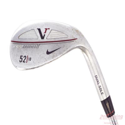 Nike Victory Red V-Rev Satin Chrome Wedge Gap GW 52° 10 Deg Bounce True Temper Dynamic Gold Steel Stiff Right Handed 35.0in
