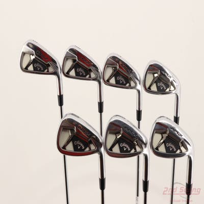 Callaway Apex 21 Iron Set 5-PW AW True Temper Dynamic Gold Tour Issue S400 Steel Stiff Right Handed STD