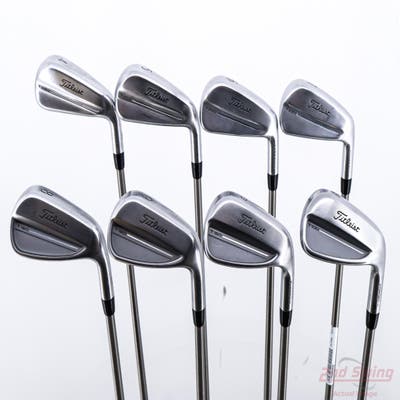 Titleist 2025 T350 Iron Set 4-PW AW Aerotech SteelFiber i95cw Graphite Stiff Right Handed +2"