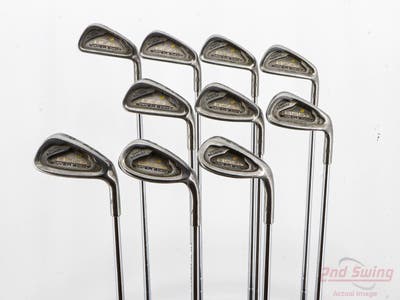 Tommy Armour 855S Silver Scot Iron Set 3-PW SW LW Stock Steel Shaft Steel Stiff Right Handed +1/4"