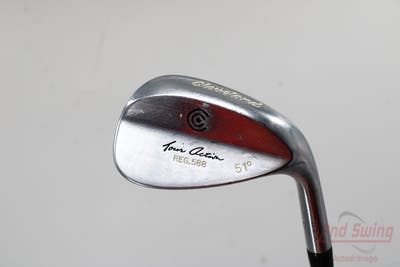 Cleveland 588 Chrome Wedge Gap GW 51° Stock Steel Shaft Steel Wedge Flex Right Handed 35.25in
