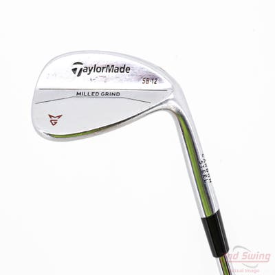 TaylorMade Milled Grind Satin Chrome Wedge Sand SW 56° 12 Deg Bounce SB True Temper Dynamic Gold Steel Wedge Flex Right Handed 35.25in