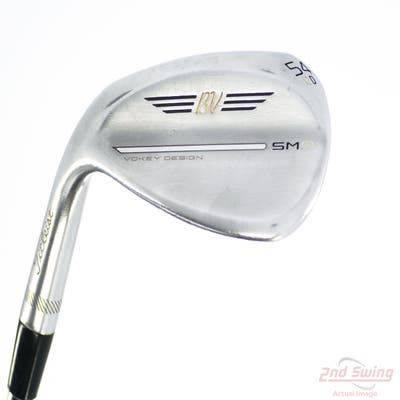 Titleist Vokey SM9 Tour Chrome Wedge Sand SW 54° 12 Deg Bounce D Grind Titleist Vokey BV Steel Wedge Flex Left Handed 35.5in