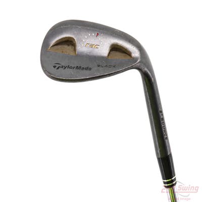 TaylorMade Rac Black Wedge Lob LW 58° 8 Deg Bounce Stock Steel Shaft Steel Wedge Flex Right Handed 35.5in