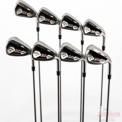 Callaway 2013 X Hot Iron Set 4-PW AW Callaway Stock Steel Steel Uniflex Right Handed STD