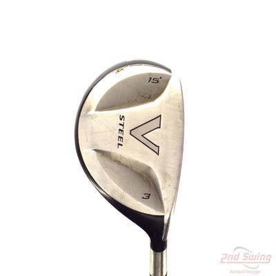TaylorMade V Steel Fairway Wood 3 Wood 3W 15° TM M.A.S.2 Graphite Stiff Right Handed 43.0in