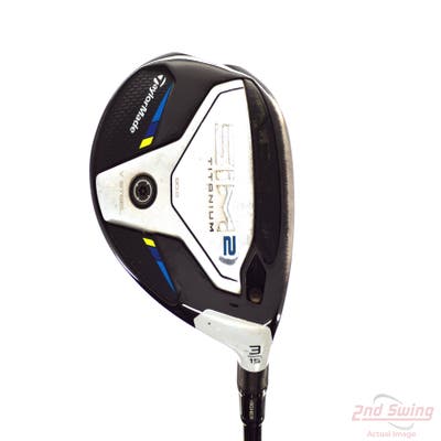 TaylorMade SIM2 Titanium Fairway Wood 3 Wood HL 15° Mitsubishi Tensei AV Blue Raw 65 Graphite Stiff Right Handed 43.5in