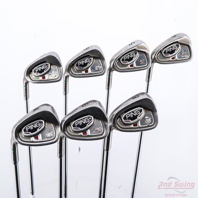 Ping i15 Iron Set 4-PW Ping AWT Steel Stiff Left Handed Green Dot +1/4"