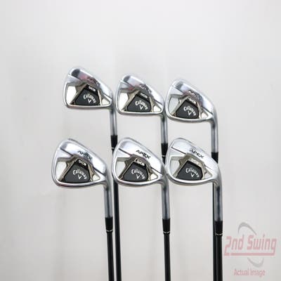 Callaway Apex DCB 21 Iron Set 6-PW AW UST Mamiya Recoil 65 Dart Graphite Senior Right Handed 38.0in