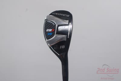Tour Edge Exotics CBX 119 Hybrid 2 Hybrid 18° Handcrafted Even Flow Blue 85 Graphite Stiff Right Handed 40.75in