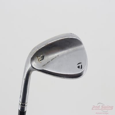 TaylorMade Milled Grind 3 Raw Chrome Wedge Sand SW 56° 12 Deg Bounce True Temper Dynamic Gold Tour Issue S200 Steel Stiff Left Handed 35.25in