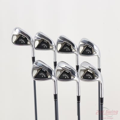 Callaway Apex DCB 21 Iron Set 5-GW UST Mamiya Recoil 75 Dart Graphite Regular Right Handed -1/4"