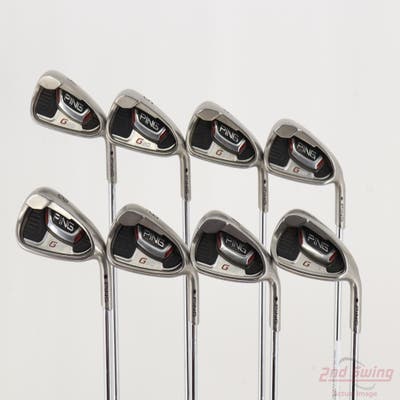 Ping G20 Iron Set 4-PW GW Ping CFS Steel Stiff Right Handed Black Dot +1/4"