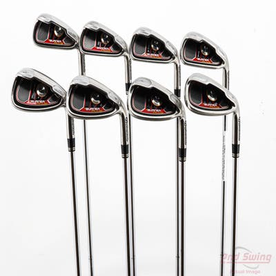 TaylorMade Burner Plus Iron Set 4-PW AW TM Burner Superfast 85 Steel Uniflex Right Handed +1/2"
