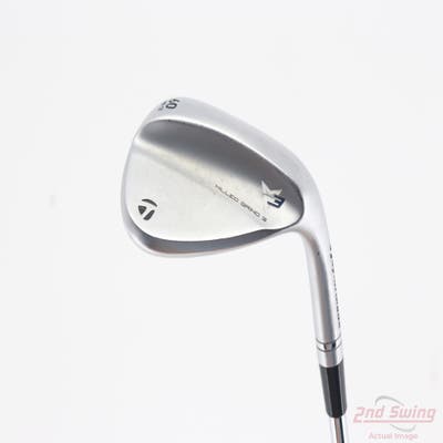 TaylorMade Milled Grind 3 Raw Chrome Wedge Lob LW 60° 12 Deg Bounce HB True Temper Dynamic Gold Tour Issue S400 Steel Stiff Right Handed 34.75in