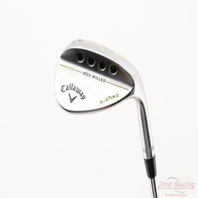 Callaway MD3 Milled Chrome W-Grind Wedge Sand SW 56° 12 Deg Bounce W Grind True Temper Dynamic Gold S300 Steel Wedge Flex Right Handed 35.5in