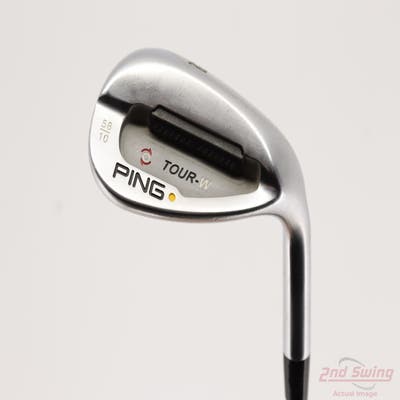 Ping Tour-W Black Chrome Wedge Lob LW 58° 10 Deg Bounce Ping AWT Steel Stiff Right Handed Yellow Dot 35.5in