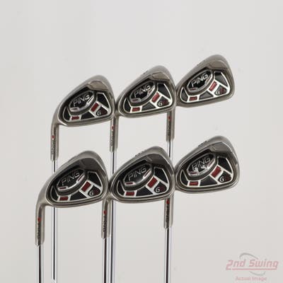 Ping G15 Iron Set 5-PW Ping AWT Steel Regular Left Handed Red dot -3/4"