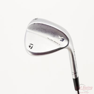 TaylorMade Milled Grind 3 Raw Chrome Wedge Sand SW 56° 12 Deg Bounce SB True Temper Dynamic Gold Tour Issue X100 Steel X-Stiff Right Handed 36.25in