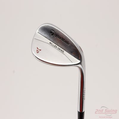 TaylorMade Milled Grind Satin Chrome Wedge Gap GW 52° 9 Deg Bounce SB Stock Steel Shaft Steel Wedge Flex Right Handed 35.5in