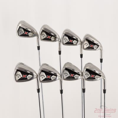 Callaway 2013 X Hot Iron Set 4-GW True Temper Speed Step 85 Steel Stiff Right Handed +1/4"