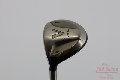 TaylorMade V Steel Fairway Wood 3 Wood 3W 15° Grafalloy ProLaunch Blue 65 Graphite Regular Left Handed 42.5in