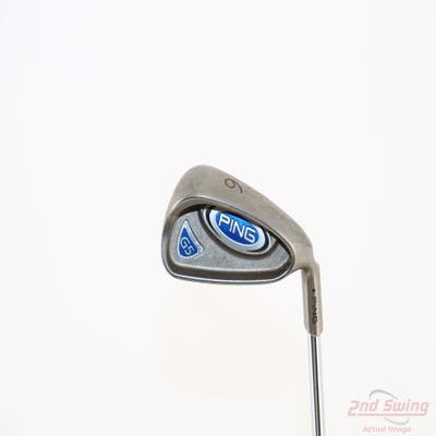 Ping G5 Single Iron 6 Iron Stock Steel Shaft Steel Regular Right Handed Black Dot 38.0in