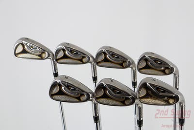 TaylorMade R7 Iron Set 5-PW AW TM T-Step 90 Steel Stiff Right Handed 38.5in