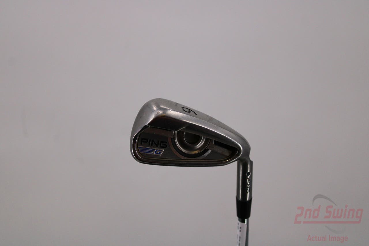 Ping 2016 G Single Iron 6 Iron AWT 2.0 Steel Stiff Right Handed Black Dot 37.25in