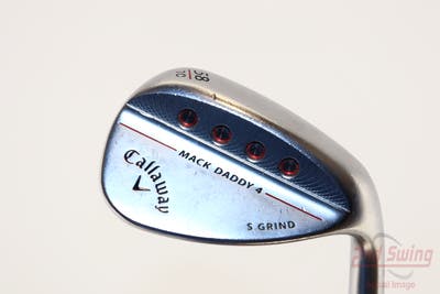 Callaway Mack Daddy 4 Chrome Wedge Lob LW 58° 10 Deg Bounce S Grind Dynamic Gold Tour Issue S200 Steel Stiff Right Handed 34.75in