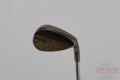 Ping MB Wedge Sand SW 56.5° Stock Steel Shaft Steel Wedge Flex Right Handed Black Dot 35.5in