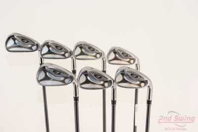 TaylorMade R7 Iron Set 4-PW TM Fujikura Reax 65 Graphite Stiff Right Handed +1/2"