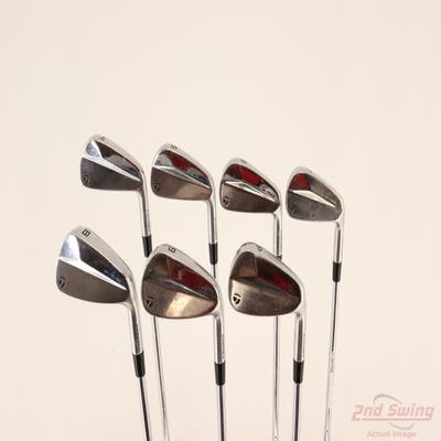 TaylorMade P7MB Iron Set 4-PW True Temper Dynamic Gold Tour Issue S400 Steel Stiff Right Handed +3/4" 37.75"