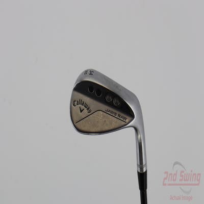 Callaway Jaws Raw Chrome Wedge Gap GW 54° 10 Deg Bounce S Grind Stock Graphite Shaft Steel Stiff Right Handed 36.0in