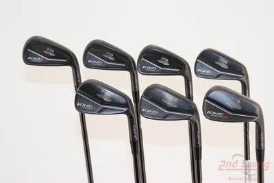Cobra KING Forged CB MB Iron Set 4-PW FST KBS $-Taper Black PVD Steel X-Stiff Right Handed +1/2" 37.5"
